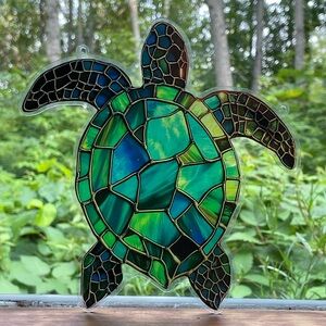 Suncatcher Acrylic Sea Turtle Decorative Home Cabin Cottage Decor New